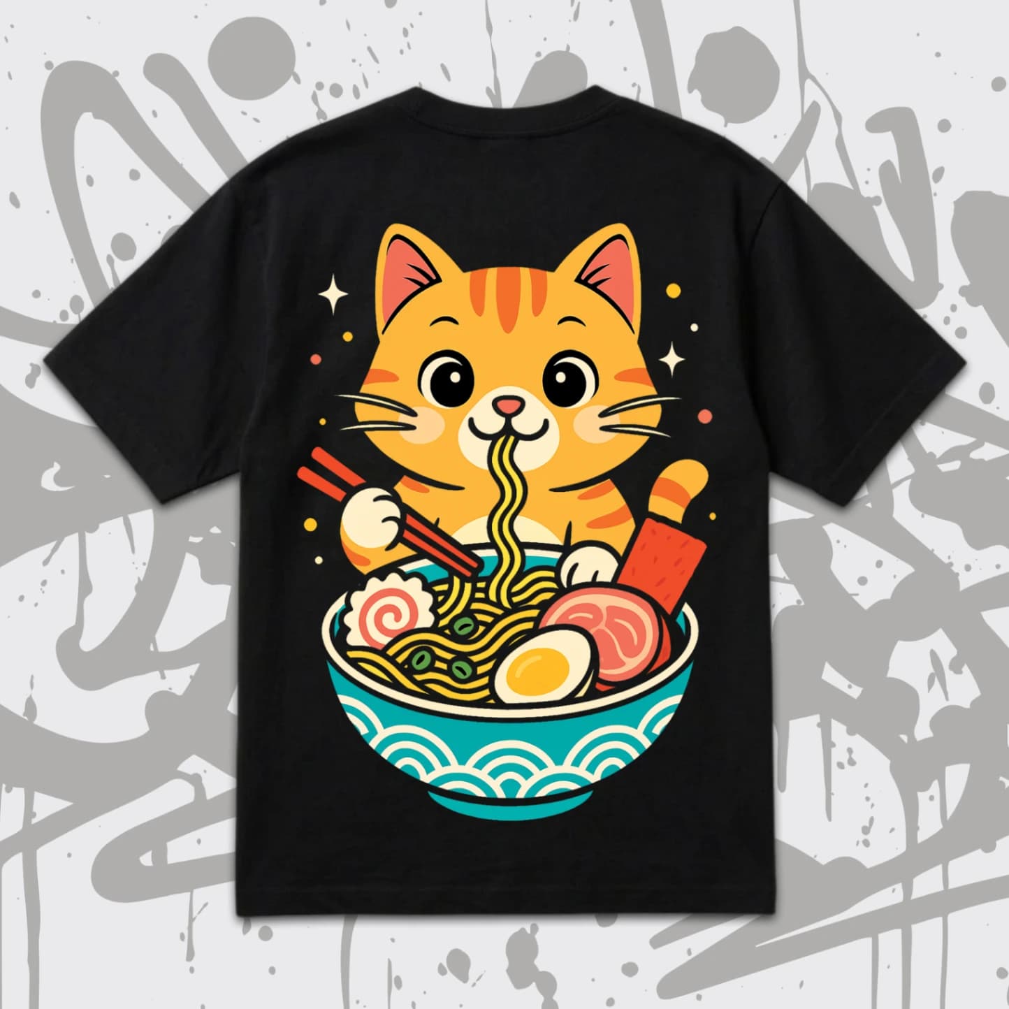 Тениска Oversize - Neko Ramen
