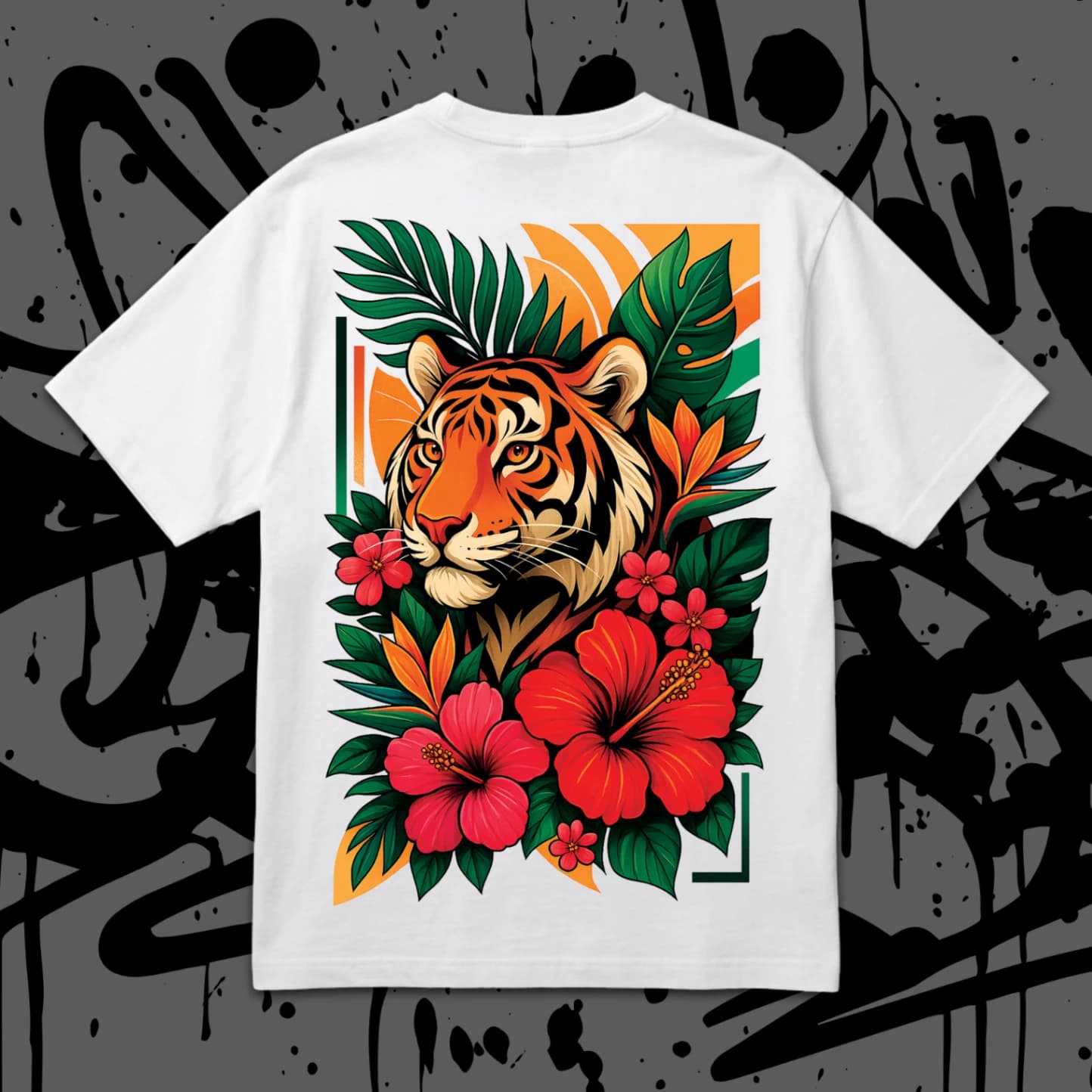 Тениска Oversize - Tropic Tiger